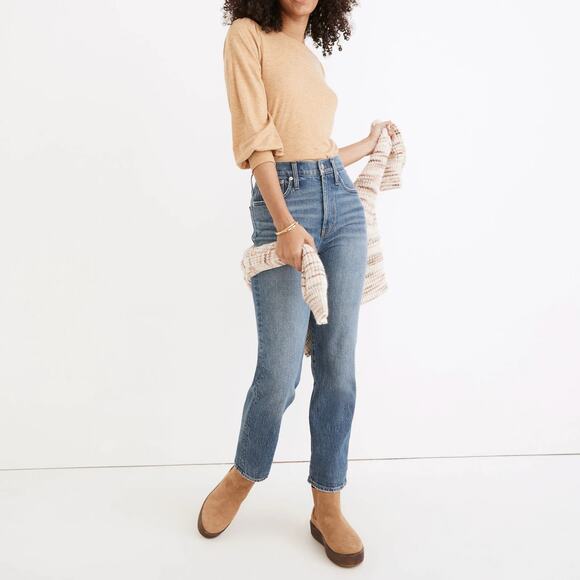 Madewell The Perfect Vintage Jean in Belbury Wash Tencel Denim Edition Size 26 - Picture 1 of 9
